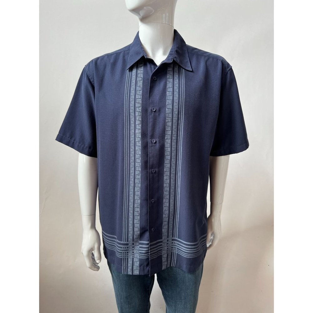 Café Luna Vintage Shirt  XL Blue  Polyester